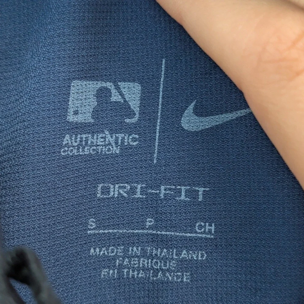 Nike x MLB Shorts Men's S Navy Blue Tampa Bay Rays Dri-FIT Training Baseball